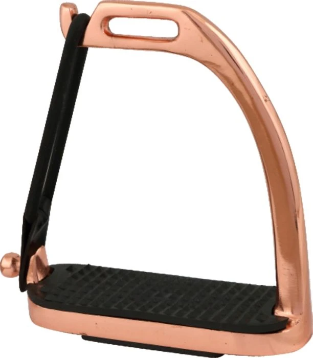 Rose Gold Peacock Safety Stirrups 1 Rose Gold Peacock Safety Stirrups