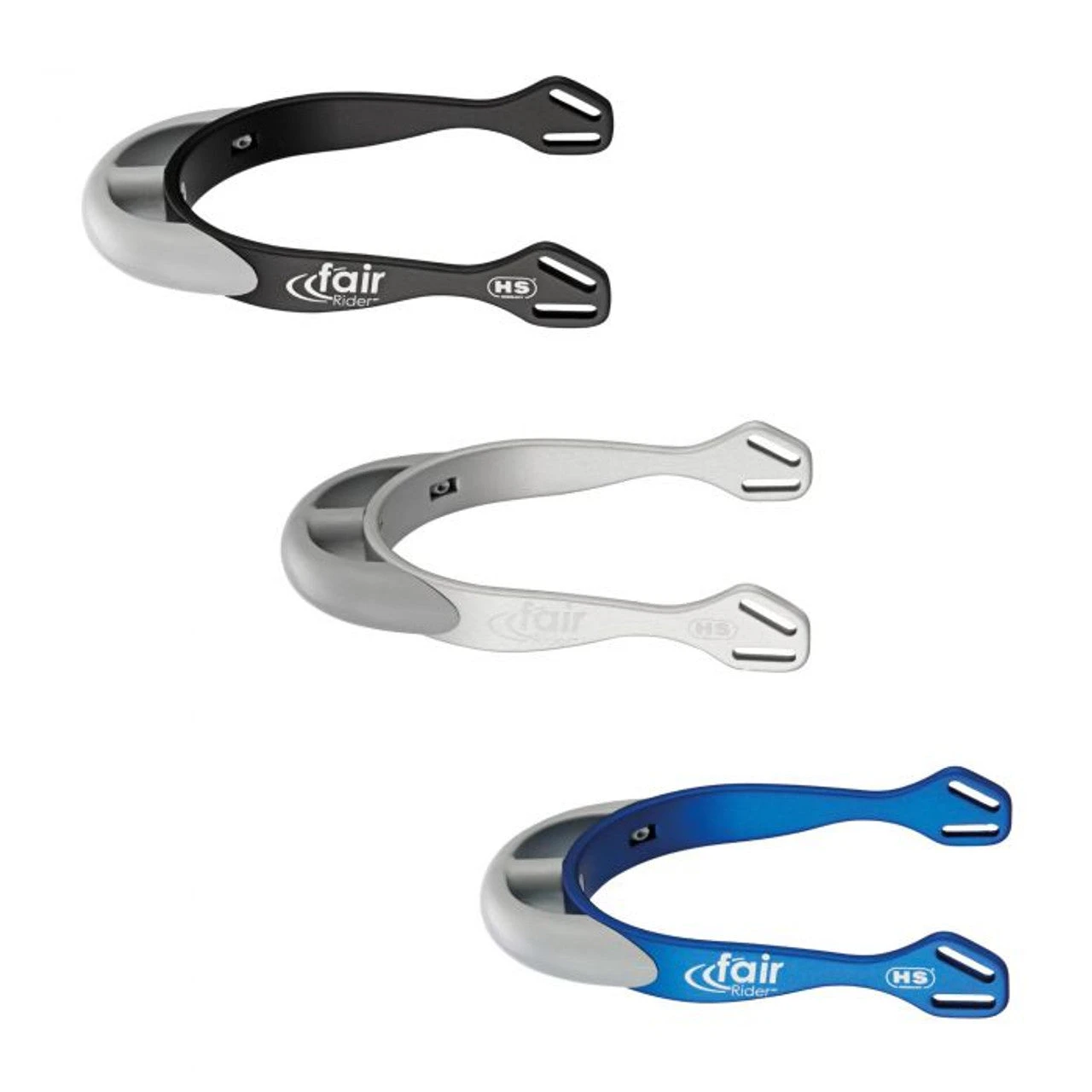 Sprenger FairRider Spurs - 20 Mm Thick Silver Rounded Neck 1 Sprenger FairRider Spurs - 20 Mm Thick Silver Rounded Neck