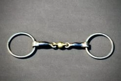 Vision Blue Steel Lozenge Link Loose Ring Snaffle