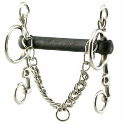 Hard Rubber Mullen Mouth Pelham Bit