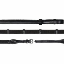Dy'on Working Collection Web Reins With 9 Leather Loops - 5/8"
