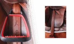 Equestrian Supplies Store 4 FreeJump Classic Wide Stirrup Leathers-Havana