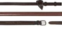 Dy'on Working Collection Rubber Reins - 2 Colours 6 Dy'on Working Collection Rubber Reins - 2 Colours -Equestrian Supplies Store renes caoutchouc 1 2 brun full working by dyon 1