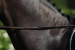 Dy'on Hunter Collection Fancy Stitched Leather Laced Reins 5/8"