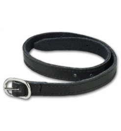 Economy Black Leather Spur Straps